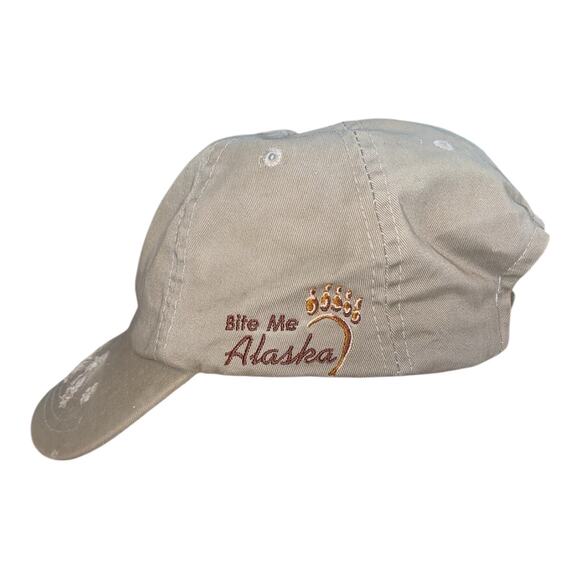Alaskan Grizzly Bear Hat Baseball Cap Adjustable Breathable Lightweight - Picture 2 of 7